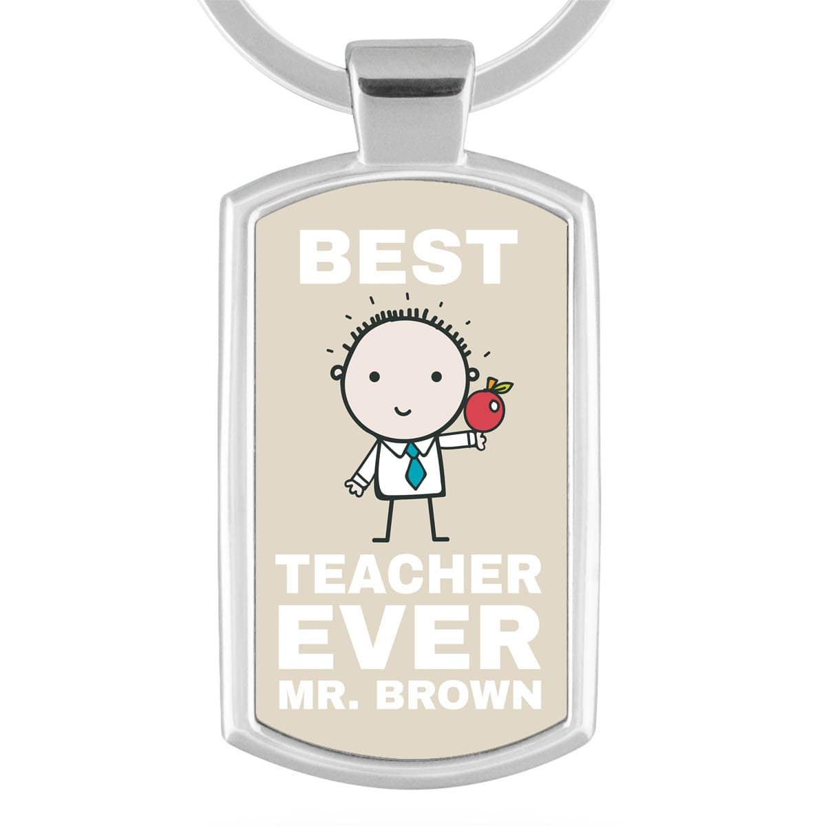 Personalised Best Teacher Ever Keyring